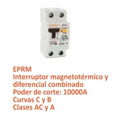 Interruptor magnetotérmico 1P, 1 módulo, 240Vac, 25A, curva C, 6KA