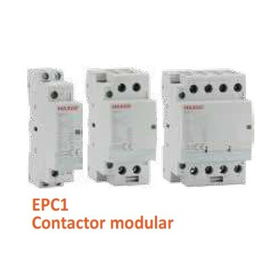 EPC1-2502-B7 Contactor modular Alpha+ (1 módulo DIN). 2P (2NC), 25A, 24VAC