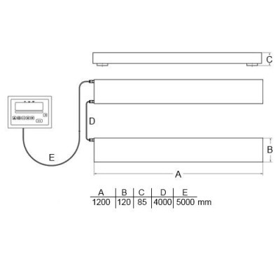 Balanza para palés PCE-SW 3000N